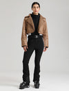 Women's Glacier Vogue Ski Jumpsuit & Fleece-Collar Faux-Leather Jacket