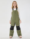 Girls Winter Trek Light Reflective Knee Guard Waterproof Insulated Snow Bib Pants
