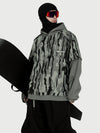 Men's Park Rider Freestyle Snow Hoodie – 2-in-1 Layered Style with Contrast Sleeves