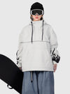 Women's Furious Flame Embroidery Reflective Line Freestyle Pullover Snow Hoodie
