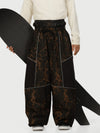 Men's Wild Motion Multi Pocket Reflective Colorblock Super Baggy Snow Pants