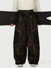 Men's Wild Motion Multi Pocket Reflective Colorblock Super Baggy Snow Pants