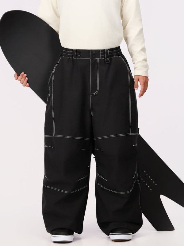 Men's UrbanCraft Workwear Baggy Snow Pants with Enhanced Knee Mobility Design