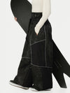 Women's Wild Motion Multi Pocket Reflective Colorblock Super Baggy Snow Pants