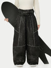 Women's Wild Motion Multi Pocket Reflective Colorblock Super Baggy Snow Pants