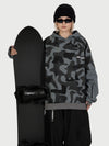 Women's Park Rider Freestyle Snow Hoodie – 2-in-1 Layered Style with Contrast Sleeves