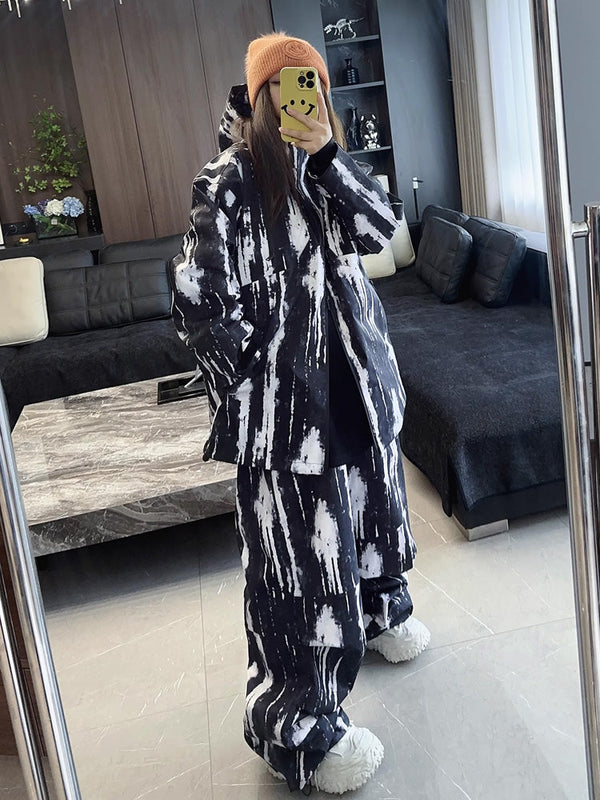 Women's First Encounter Obsidian Flow Freestyle Baggy Snow Suit