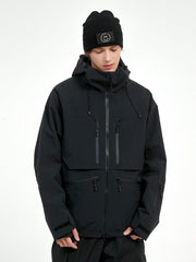 Men's Durable Steeze HypeShred Baggy Utility Cargo Snow Jacket