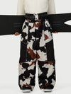 Men's Wild Motion Multi Pocket Reflective Colorblock Super Baggy Snow Pants