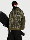 Men's Park Rider Freestyle Snow Hoodie – 2-in-1 Layered Style with Contrast Sleeves