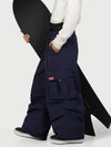 Men's Functional Street Utility Belt Cargo Multi Pocket Baggy Snow Pants
