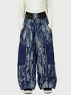 Women's Wild Motion Multi Pocket Reflective Colorblock Super Baggy Snow Pants