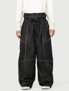 Men's Wild Motion Multi Pocket Reflective Colorblock Super Baggy Snow Pants