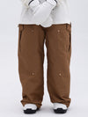 Women's Double Knee Mountain Freestyle Baggy Camo Snow Pants