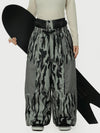 Women's Wild Motion Multi Pocket Reflective Colorblock Super Baggy Snow Pants