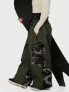 Women's Wild Motion Multi Pocket Reflective Colorblock Super Baggy Snow Pants