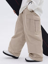 Men's Double Knee Mountain Freestyle Baggy Camo Snow Pants