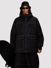 Men's UrbanCraft Street Utility Freestyle Snow Jacket – Reflective Hood & Workwear Design