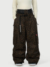 Women's Functional Street Utility Belt Cargo Multi Pocket Baggy Snow Pants
