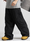 Men's Gsou Snow Luminous Edge Reflective Cargo Baggy Snow Pants
