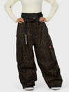 Women's Functional Street Utility Belt Cargo Multi Pocket Baggy Snow Pants