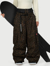Women's Functional Street Utility Belt Cargo Multi Pocket Baggy Snow Pants