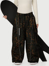 Women's Wild Motion Reflective Cargo Pockets Extra Baggy Snow Pants