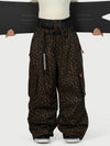 Women's Functional Street Utility Belt Cargo Multi Pocket Baggy Snow Pants