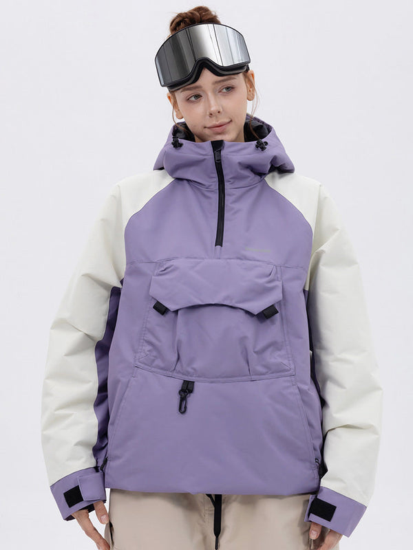 Women's Mountain Freestyle Cargo Pocket Bomber Camo Snowboard Jacket