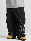Men's Gsou Snow Furious Spark Reflective Fire Cargo Snow Pants