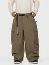Men's Wild Motion Reflective Cargo Pockets Extra Baggy Snow Pants