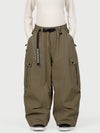 Women's Wild Motion Reflective Cargo Pockets Extra Baggy Snow Pants