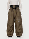 Women's Camden Punk Rivet Street Utility Cargo Snow Pants – Baggy Freestyle Fit