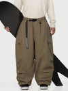 Men's Wild Motion Reflective Cargo Pockets Extra Baggy Snow Pants