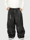 Men's Wild Motion Reflective Cargo Pockets Extra Baggy Snow Pants