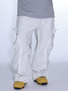 Women's Gsou Snow Luminous Edge Reflective Cargo Baggy Snow Pants