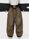 Women's Camden Punk Rivet Street Utility Cargo Snow Pants – Baggy Freestyle Fit