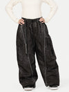 Women's Wild Motion Reflective Cargo Pockets Extra Baggy Snow Pants