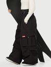 Women's Functional Street Utility Belt Cargo Multi Pocket Baggy Snow Pants