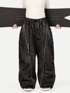 Women's Wild Motion Reflective Cargo Pockets Extra Baggy Snow Pants