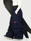 Women's Functional Street Utility Belt Cargo Multi Pocket Baggy Snow Pants