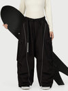 Women's Wild Motion Reflective Cargo Pockets Extra Baggy Snow Pants