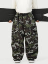 Men's Wild Motion Reflective Cargo Pockets Extra Baggy Snow Pants