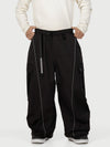 Men's Wild Motion Reflective Cargo Pockets Extra Baggy Snow Pants