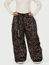 Women's Wild Motion Reflective Cargo Pockets Extra Baggy Snow Pants