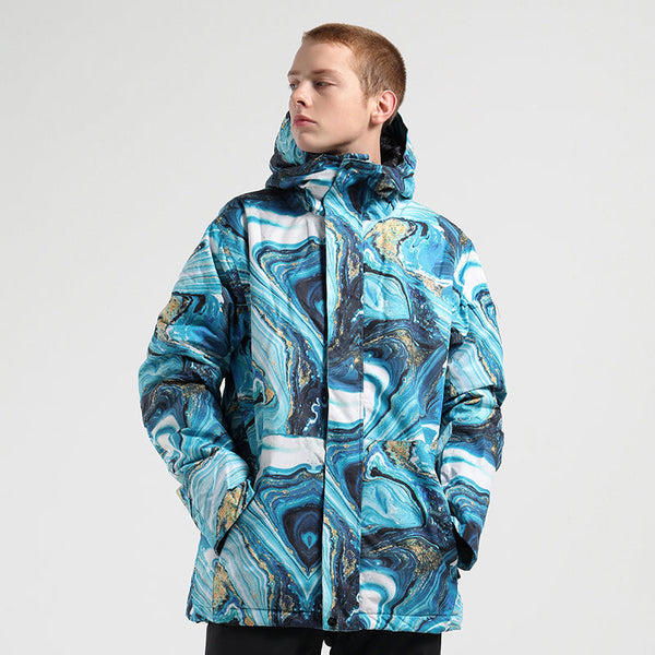 Men's SMN Winter Mountain Snow Shred Freestyle Ski Snowboard Jacket