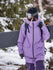 Women's Air Pose Vibrant Purple Snow Winter Snowboard Jacket