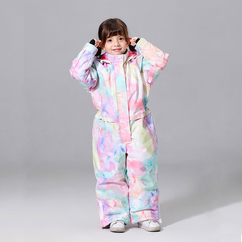 Girls One Piece New Style Fashion Ski Suits Winter Jumpsuit