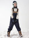 Women's Vector Dusk Denim Cargo Snow Bibs Pants