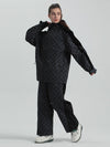 Women's Gsou Snow Checkered Freestyle Snow Jacket & Pants Sets